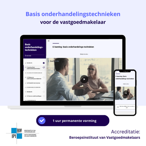 Basis onderhandelingstechnieken voor de Vastgoedmakelaar