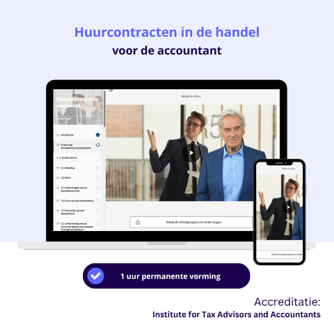 Huurcontracten in de handel, E-learning voor Accountants