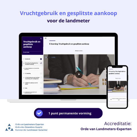 Vruchtgebruik en gesplitste aankoop voor de Landmeter‑Expert