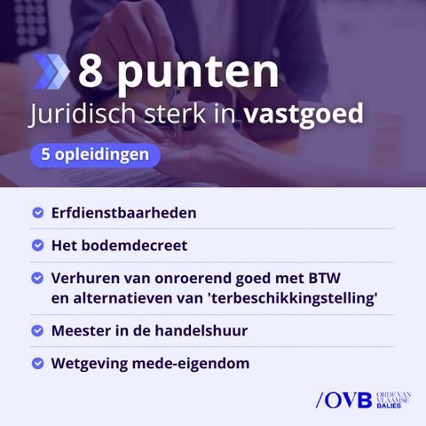 Juridisch sterk in Vastgoed - 8 punten