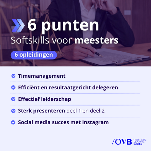 Bundel Softskills voor Meesters - 6 punten