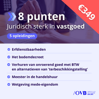 Juridisch sterk in Vastgoed - 8 punten