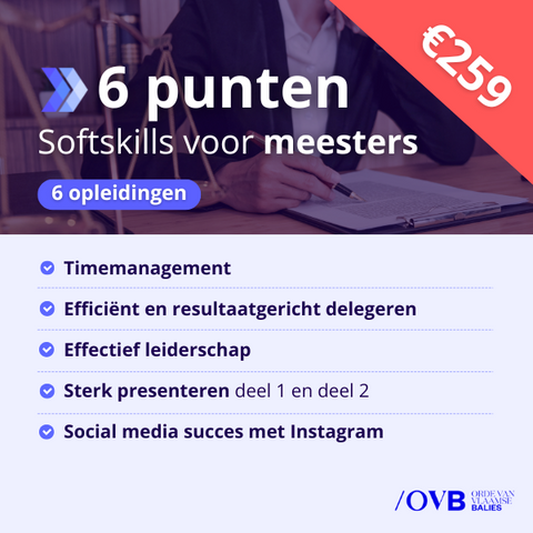 Bundel Softskills voor Meesters - 6 punten