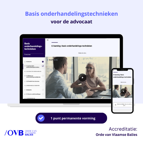 Basis onderhandelingstechnieken voor de Advocaat